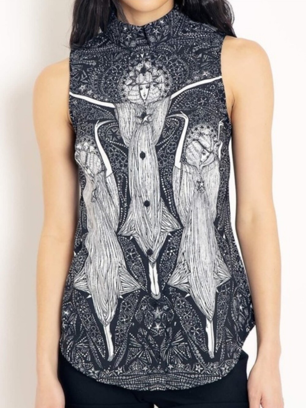 Blackmilk The Sacred Flame Witchy Harvest Collection Business Time Shirt Large - Picture 2 of 10